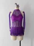 AS / A8 Purple Jazz Broadway Cabaret Dance Costume