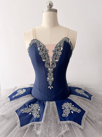 Navy and Silver Tutu size girls 12 to 15
